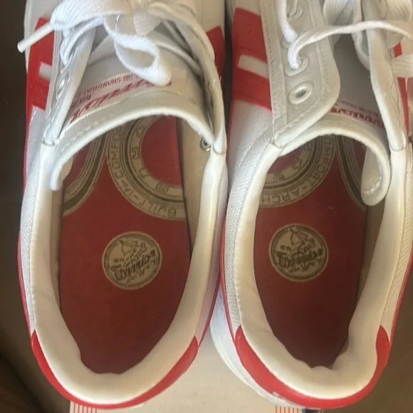 White and Red Athletic Shoes - Picture 6 of 6